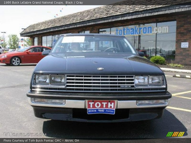 Black / Gray 1986 Buick LeSabre Grand National Coupe