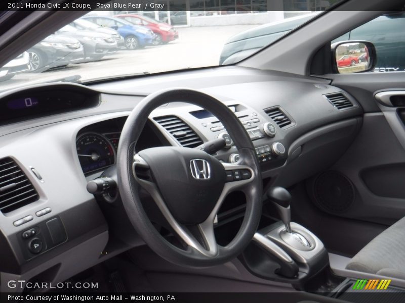 Royal Blue Pearl / Gray 2011 Honda Civic LX Coupe