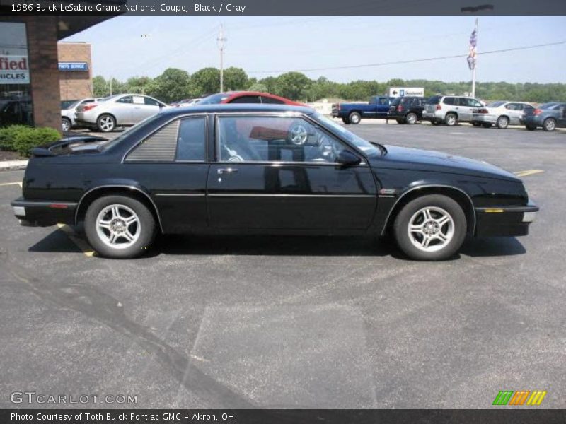 Black / Gray 1986 Buick LeSabre Grand National Coupe