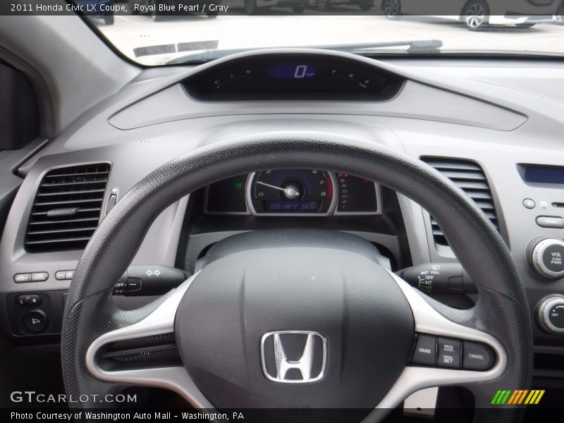 Royal Blue Pearl / Gray 2011 Honda Civic LX Coupe