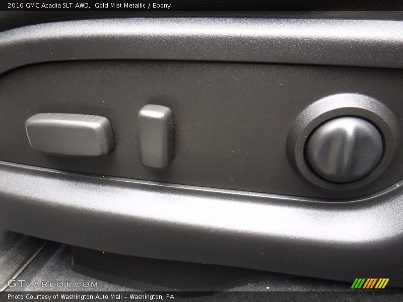Gold Mist Metallic / Ebony 2010 GMC Acadia SLT AWD