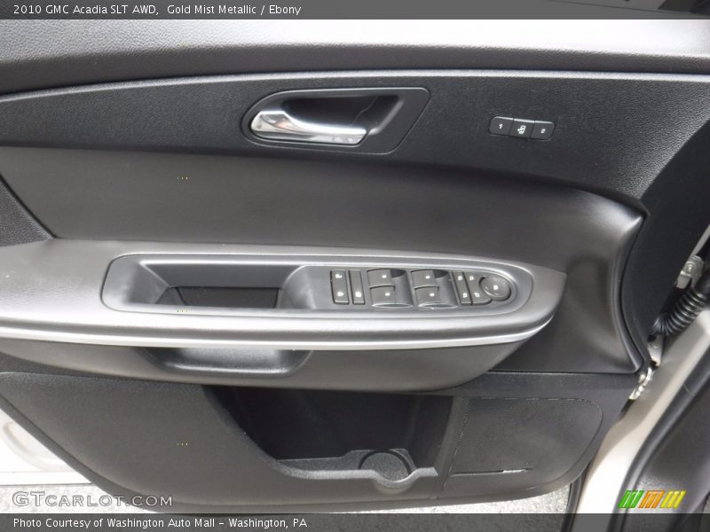 Gold Mist Metallic / Ebony 2010 GMC Acadia SLT AWD