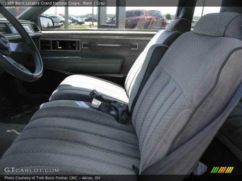 Black / Gray 1986 Buick LeSabre Grand National Coupe