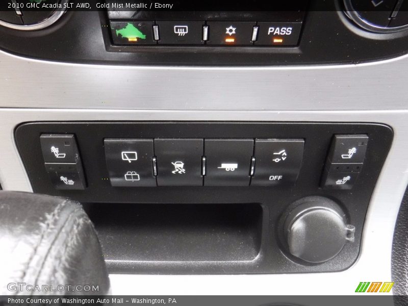 Gold Mist Metallic / Ebony 2010 GMC Acadia SLT AWD
