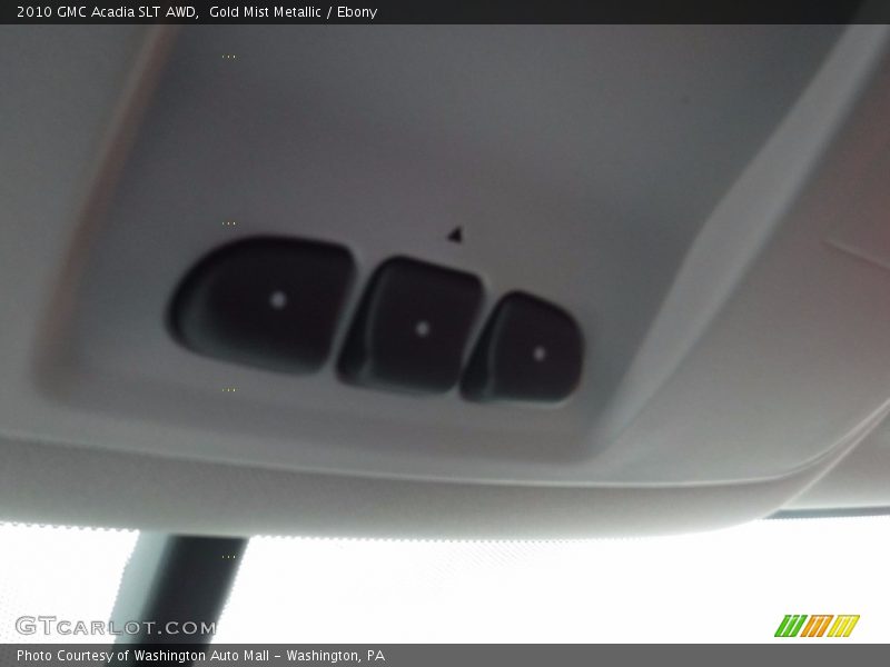 Gold Mist Metallic / Ebony 2010 GMC Acadia SLT AWD