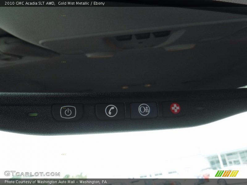 Gold Mist Metallic / Ebony 2010 GMC Acadia SLT AWD