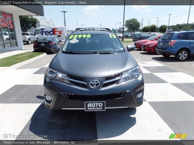 Magnetic Gray Metallic / Black 2015 Toyota RAV4 Limited