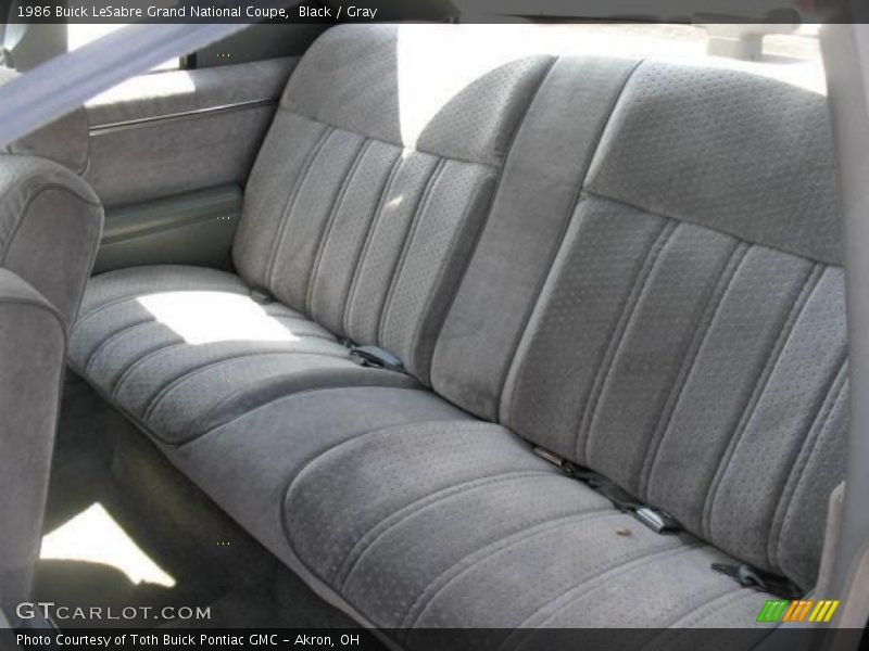 Black / Gray 1986 Buick LeSabre Grand National Coupe