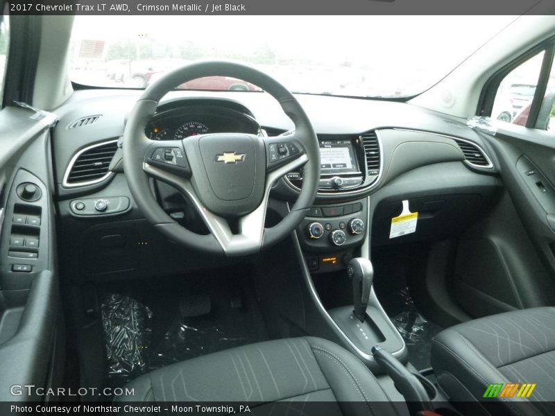 Crimson Metallic / Jet Black 2017 Chevrolet Trax LT AWD