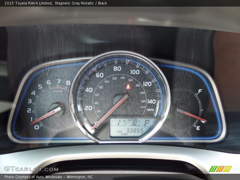 Magnetic Gray Metallic / Black 2015 Toyota RAV4 Limited
