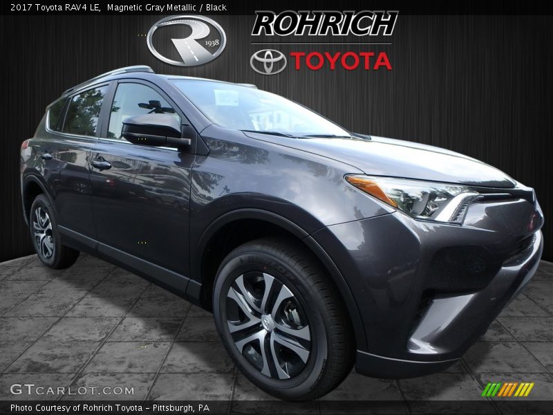 Magnetic Gray Metallic / Black 2017 Toyota RAV4 LE