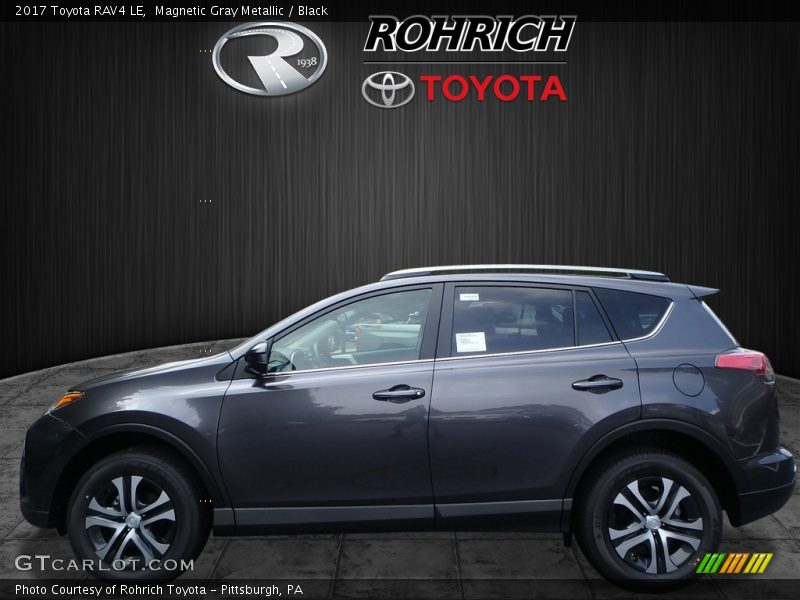 Magnetic Gray Metallic / Black 2017 Toyota RAV4 LE