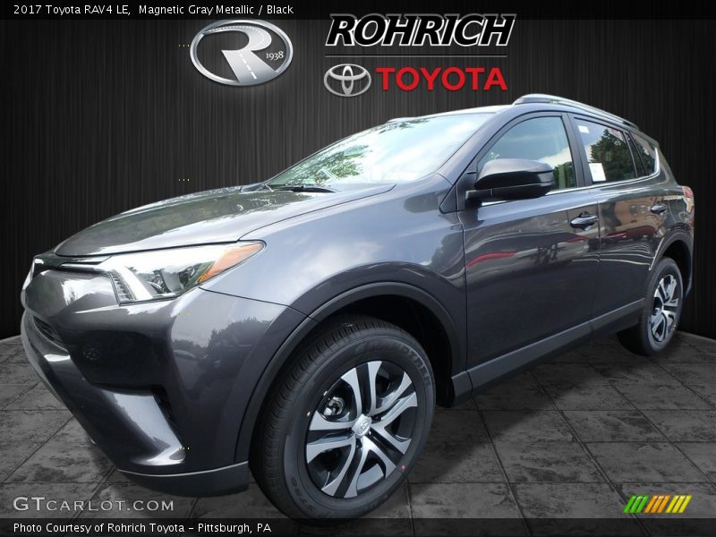 Magnetic Gray Metallic / Black 2017 Toyota RAV4 LE
