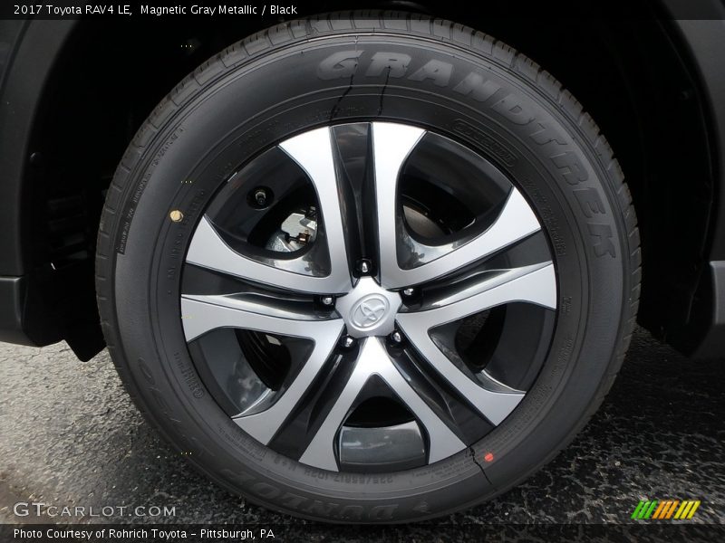 Magnetic Gray Metallic / Black 2017 Toyota RAV4 LE