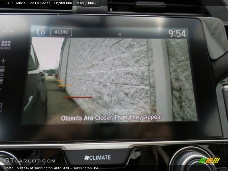 Crystal Black Pearl / Black 2017 Honda Civic EX Sedan