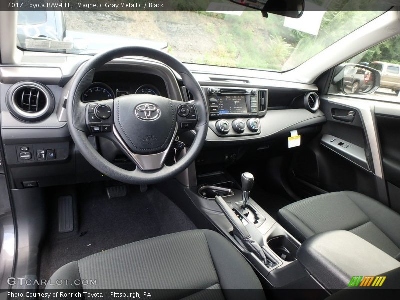 Magnetic Gray Metallic / Black 2017 Toyota RAV4 LE