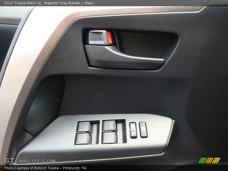 Magnetic Gray Metallic / Black 2017 Toyota RAV4 LE