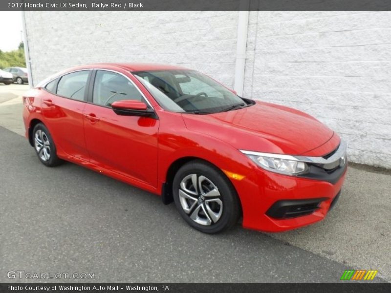 Rallye Red / Black 2017 Honda Civic LX Sedan