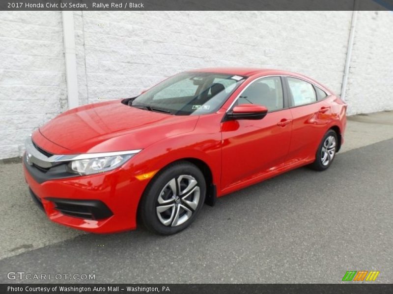 Rallye Red / Black 2017 Honda Civic LX Sedan