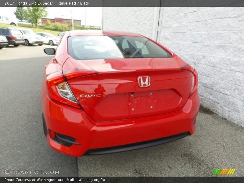Rallye Red / Black 2017 Honda Civic LX Sedan