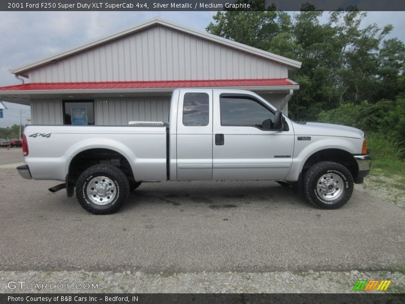 Silver Metallic / Medium Graphite 2001 Ford F250 Super Duty XLT SuperCab 4x4