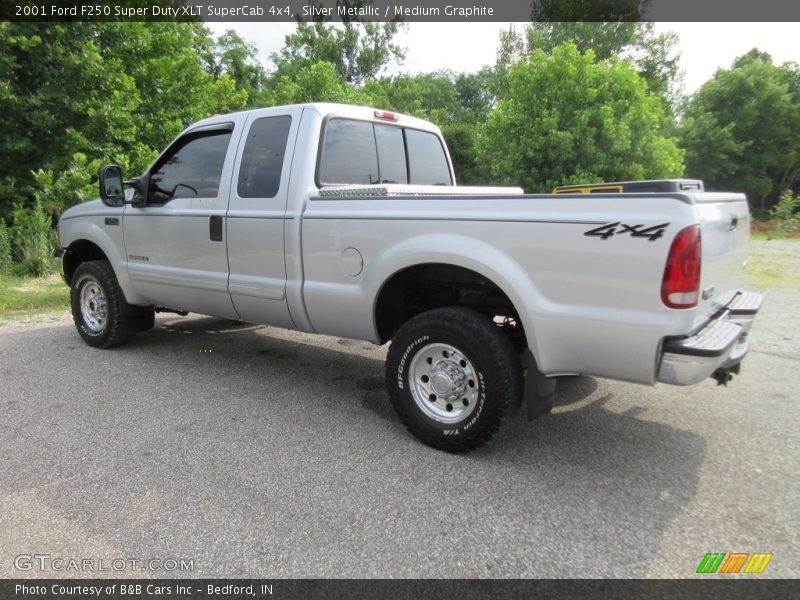 Silver Metallic / Medium Graphite 2001 Ford F250 Super Duty XLT SuperCab 4x4