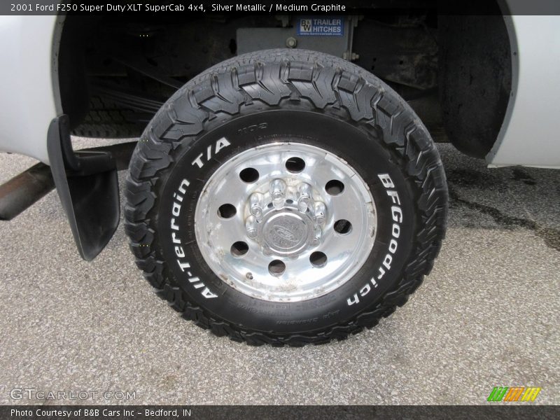Silver Metallic / Medium Graphite 2001 Ford F250 Super Duty XLT SuperCab 4x4