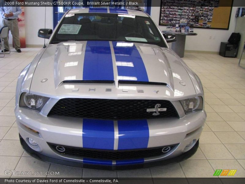 Brilliant Silver Metallic / Black 2008 Ford Mustang Shelby GT500KR Coupe