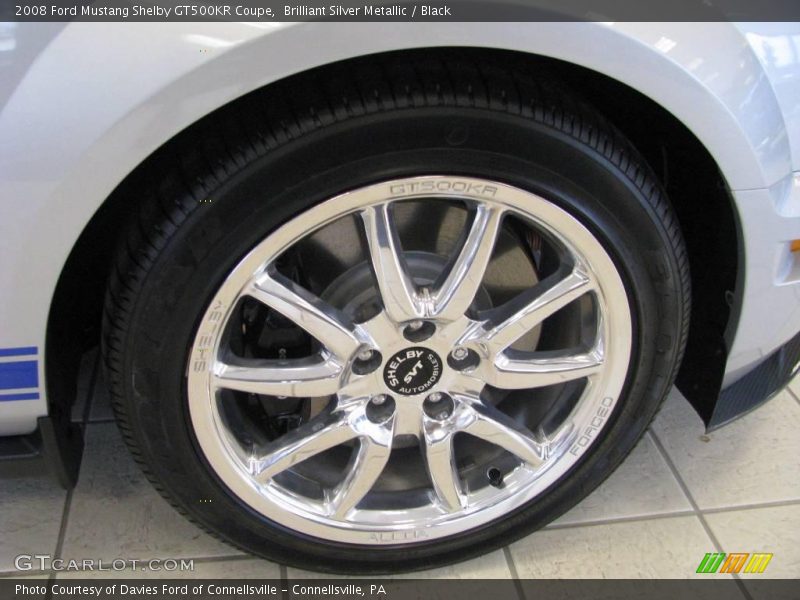 Brilliant Silver Metallic / Black 2008 Ford Mustang Shelby GT500KR Coupe