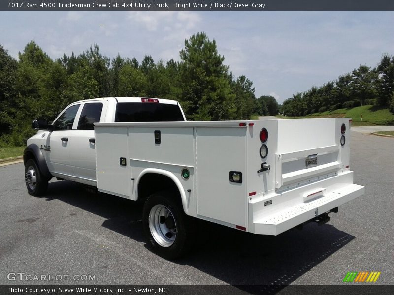 Bright White / Black/Diesel Gray 2017 Ram 4500 Tradesman Crew Cab 4x4 Utility Truck