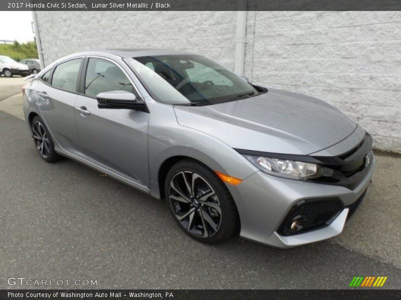 Lunar Silver Metallic / Black 2017 Honda Civic Si Sedan