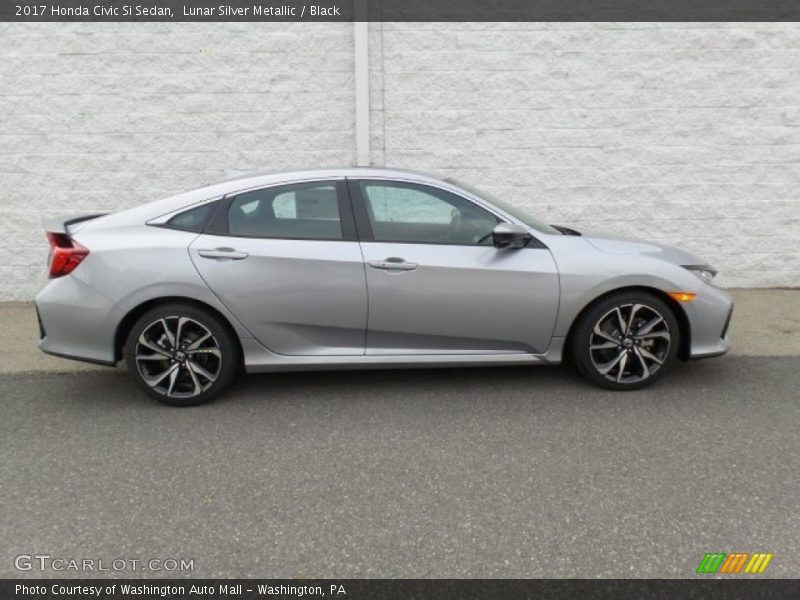 Lunar Silver Metallic / Black 2017 Honda Civic Si Sedan
