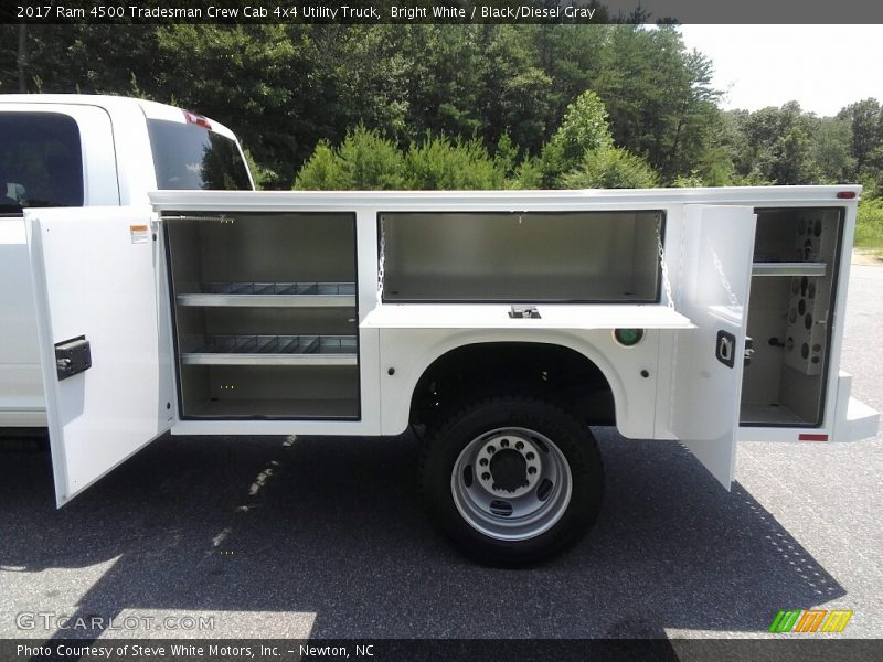 Bright White / Black/Diesel Gray 2017 Ram 4500 Tradesman Crew Cab 4x4 Utility Truck