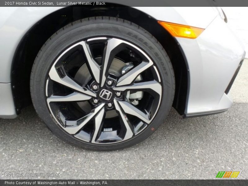 Lunar Silver Metallic / Black 2017 Honda Civic Si Sedan