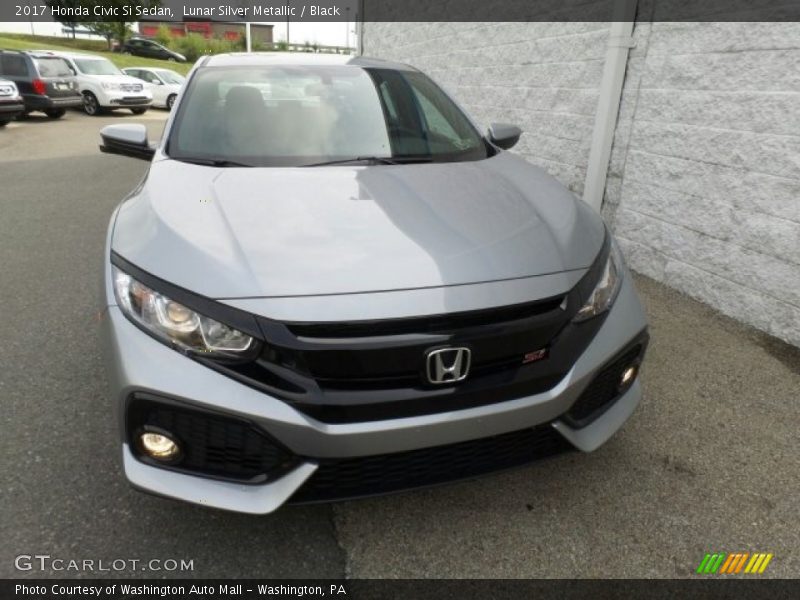 Lunar Silver Metallic / Black 2017 Honda Civic Si Sedan
