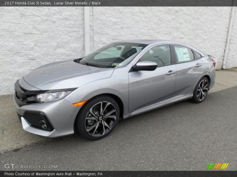 Lunar Silver Metallic / Black 2017 Honda Civic Si Sedan