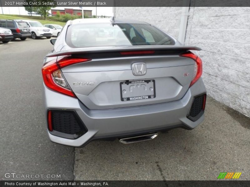 Lunar Silver Metallic / Black 2017 Honda Civic Si Sedan