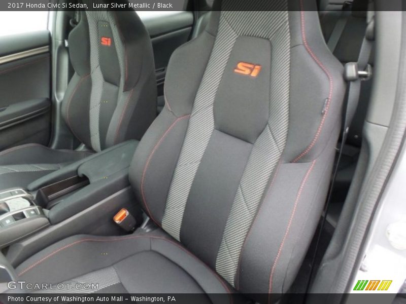 Lunar Silver Metallic / Black 2017 Honda Civic Si Sedan