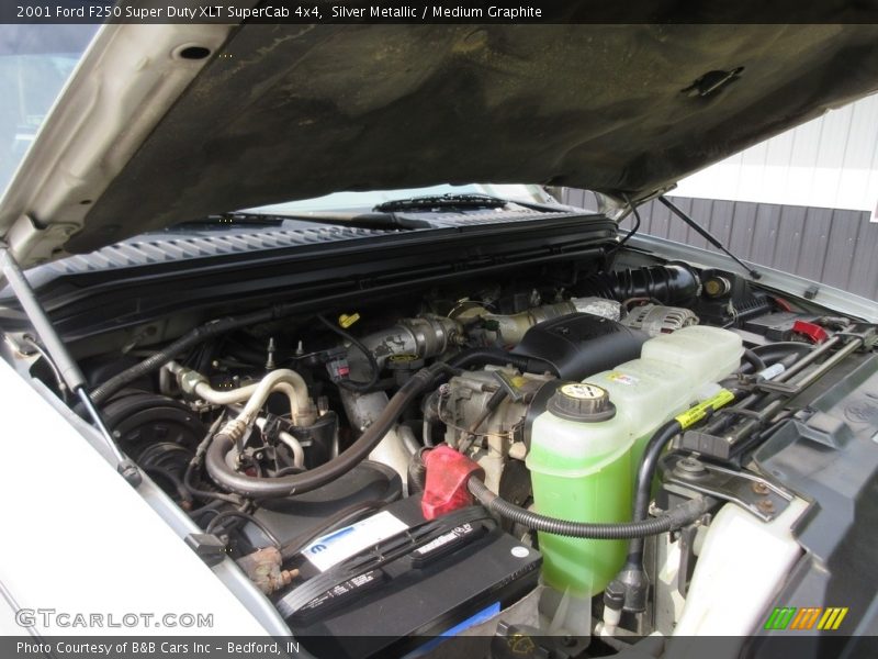 Silver Metallic / Medium Graphite 2001 Ford F250 Super Duty XLT SuperCab 4x4