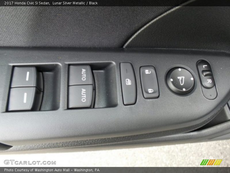 Lunar Silver Metallic / Black 2017 Honda Civic Si Sedan