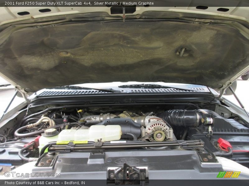 Silver Metallic / Medium Graphite 2001 Ford F250 Super Duty XLT SuperCab 4x4