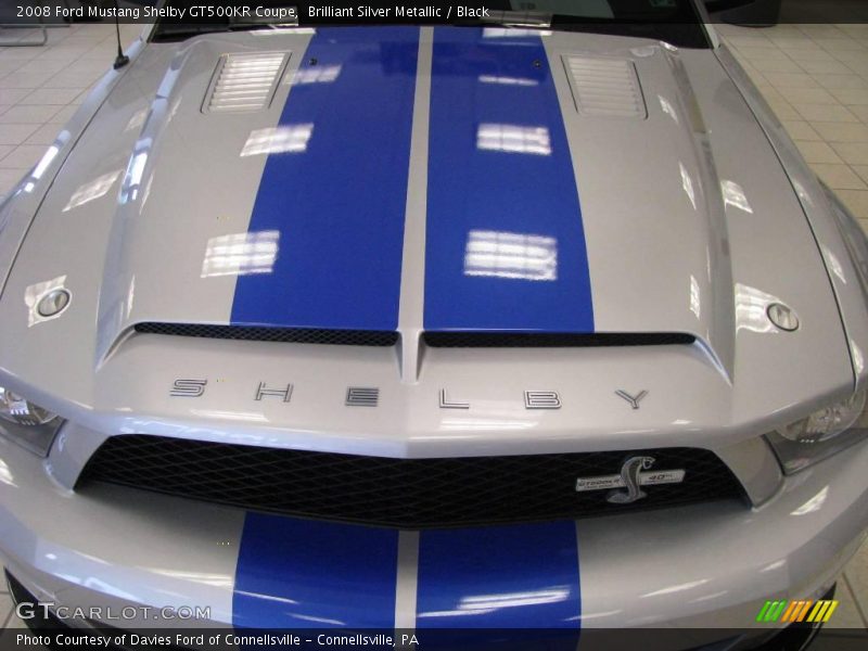 Brilliant Silver Metallic / Black 2008 Ford Mustang Shelby GT500KR Coupe