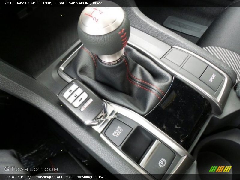 Lunar Silver Metallic / Black 2017 Honda Civic Si Sedan