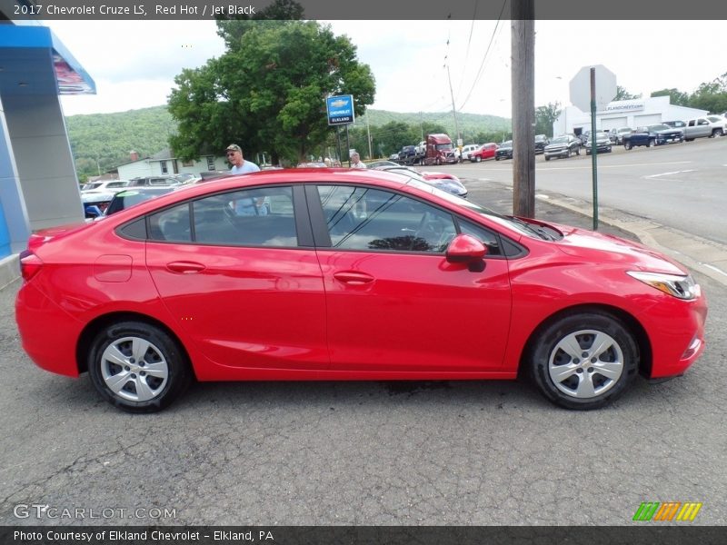 Red Hot / Jet Black 2017 Chevrolet Cruze LS