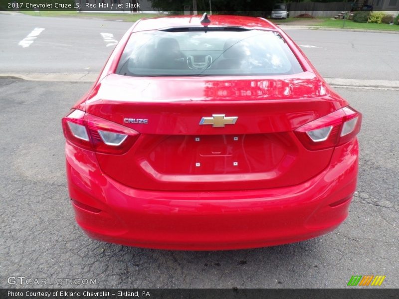 Red Hot / Jet Black 2017 Chevrolet Cruze LS