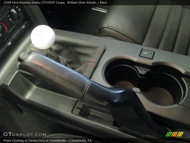 Brilliant Silver Metallic / Black 2008 Ford Mustang Shelby GT500KR Coupe