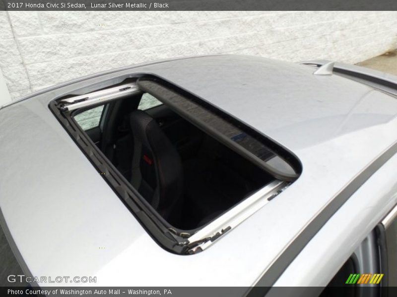 Lunar Silver Metallic / Black 2017 Honda Civic Si Sedan
