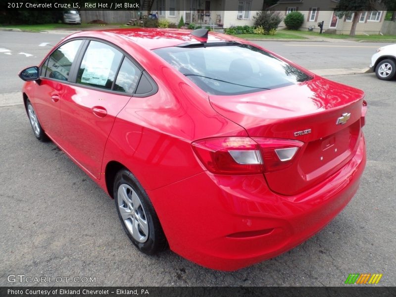 Red Hot / Jet Black 2017 Chevrolet Cruze LS
