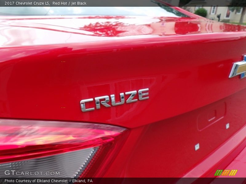 Red Hot / Jet Black 2017 Chevrolet Cruze LS