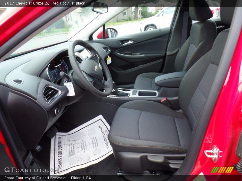 Red Hot / Jet Black 2017 Chevrolet Cruze LS